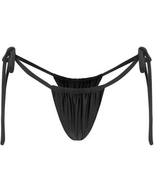 FAE SWIM Birdie Bikinihöschen Mit Schnürung - Schwarz