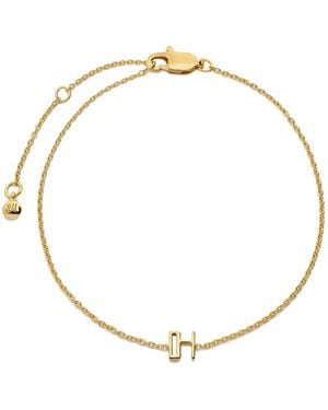 Monica Vinader Initial H Chain Bracelet - Metallic