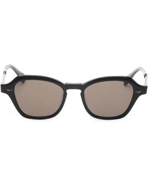 Garrett Leight Rell Geometric-Frame Sunglasses - Grey