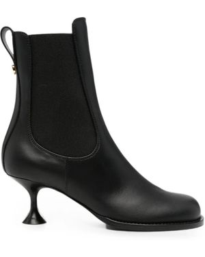 Sergio Rossi Leather Boots - Black