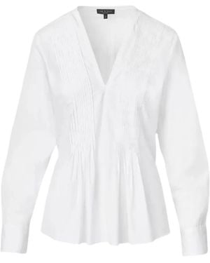 Rag & Bone Blusa Asher Con Scollo A V - Bianco