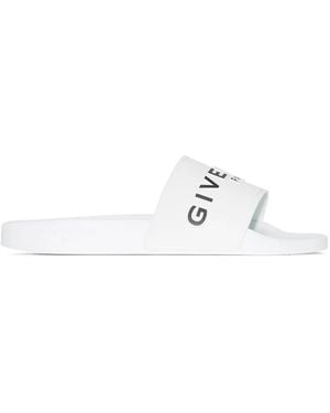 Givenchy Logo Slides - White