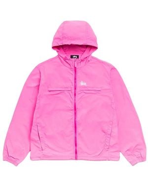 Stussy Logo-Embroidered Lightweight Jacket - Pink