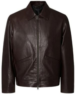 SELECTED Scott Leather Jacket - Black