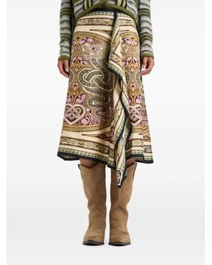 La DoubleJ Scarf Skirt - Natural