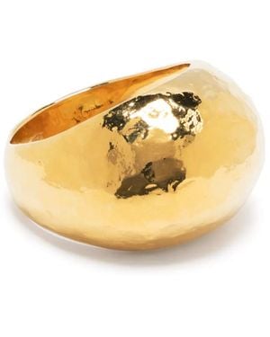 Wouters & Hendrix Hammered Dome Ring - Mettallic