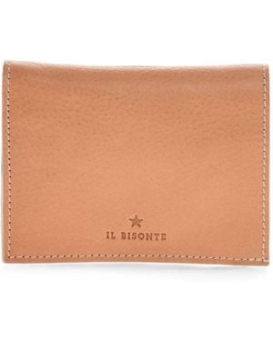 Il Bisonte Zip-Around Leather Wallet - Natural