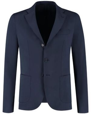 Doriani Blazer Con Solapas De Muesca - Azul