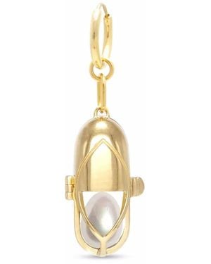 CAPSULE ELEVEN Capsule Pearl Earring - Metallic