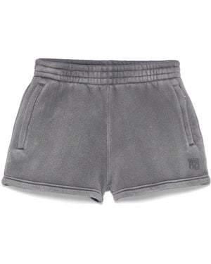 Alexander Wang Shorts Con Logo - Grigio