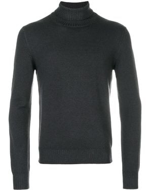 D4.0 Pull Ajusté À Col Roulé - Noir