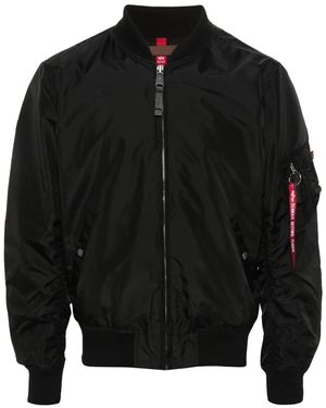 Alpha Industries Bomberjack Met Rits - Zwart
