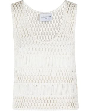 Isabelle Blanche Top de ganchillo - Blanco
