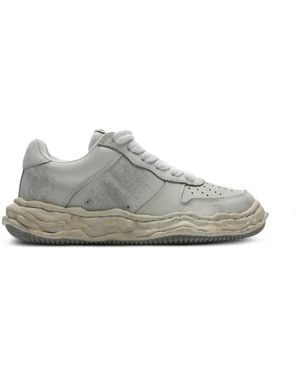 Maison Mihara Yasuhiro Wayne Og Sole Shrink Trainers - White