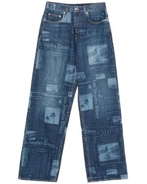 Palm Angels Cotton Jeans - Blue