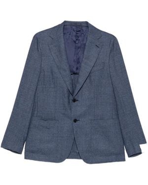 Caruso Aida Single-Breasted Blazer - Blue