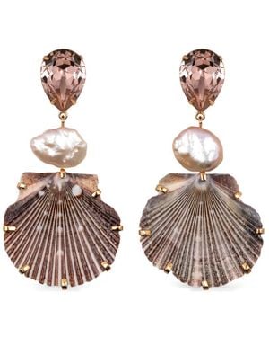 Jennifer Behr Moray Shell-Pendant Earrings - Multicolour