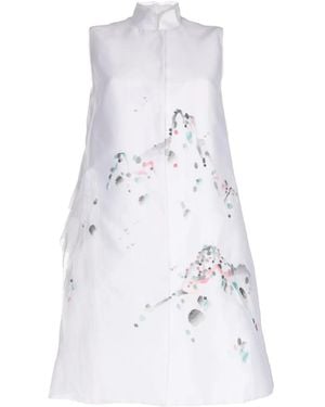 Shiatzy Chen Renascent Collection Organza-Panels Coat - White