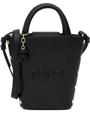 Tous Bear-Charm Tote Bag - Black