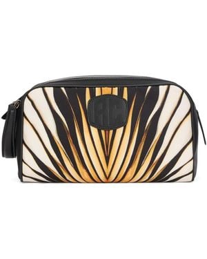 Roberto Cavalli Ray Of Gold トラベルポーチ - ブラック