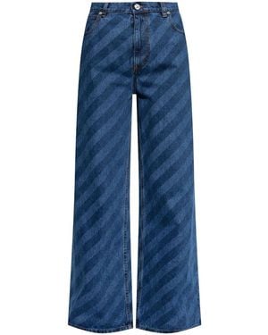 Marni Striped Jeans - Blue