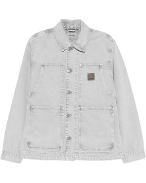Carhartt Logo-Patch Jacket - White
