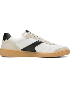 Marc O' Polo Court Sneakers Mit Wildledereinsätzen - Weiß
