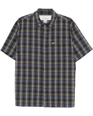 ERL Check-Pattern Shirt - Grey