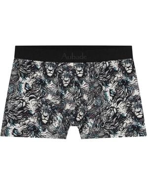Aubade Lion-Print Boxers - Black