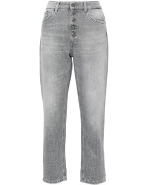 Dondup Vaqueros Koons Con Apliques - Gris