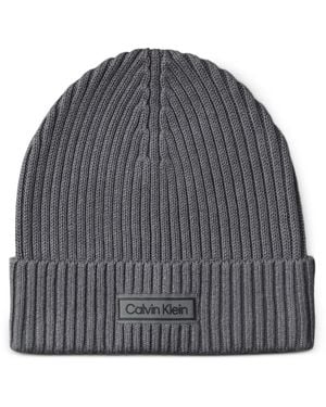 Calvin Klein Berretto Con Applicazione - Grigio