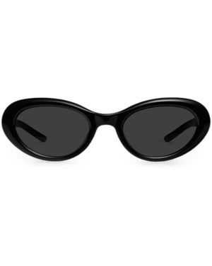 Gentle Monster Avon Oval-Frame Sunglasses - Black