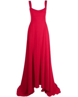 Atu Body Couture Sleeveless Crepe Gown - Red