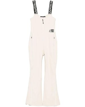Patrizia Pepe Logo-Print Jumpsuit - White
