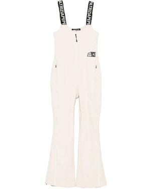 Patrizia Pepe Logo-print jumpsuit - Weiß