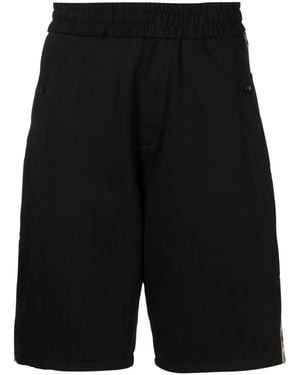 Amir Slama Zipped Cotton Shorts - Black