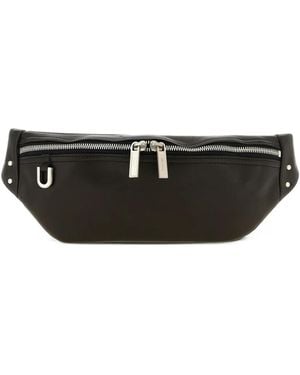 Rick Owens Geo Leather Belt Bag - Black