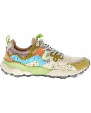 Flower Mountain Yamano 3 Low-Top Sneakers - Green