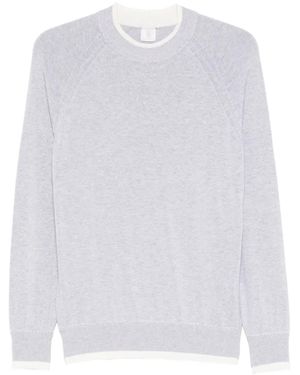 Eleventy Round-Neck Cotton Jumper - White