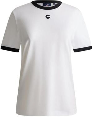 Fusalp T-Shirt Tanixa À Logo Et Finitions Contrastantes - White
