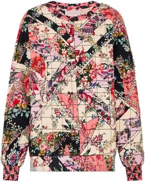 CAMILLA Sweat À Design Patchwork - Rose