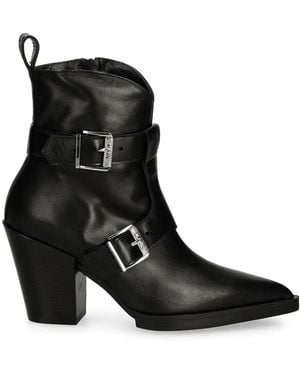KARL LAGERFELD 70Mm Kowboy Boots - Black