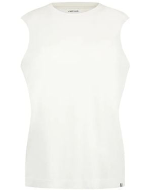 Extreme Cashmere Muscle Sleeveless Tank Top - White