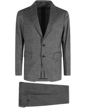 Tagliatore Abito Montecarlo Grisaglia Button Two-Piece Suit - Gray
