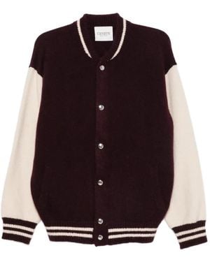Laneus Chaqueta Bómber Con Detalle De Rayas - Morado