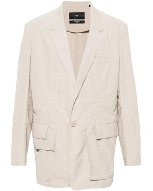 Y-3 Blazer CR NYL con botones - Neutro