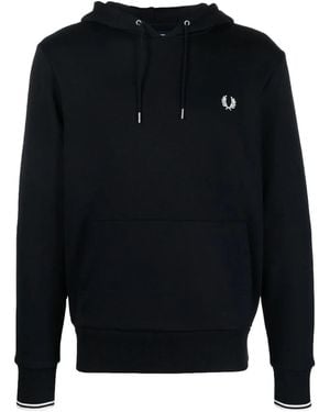 Fred Perry ロゴ パーカー - ブルー