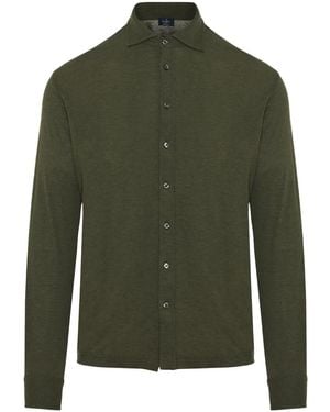 Barba Napoli Button-Up Shirt - Green