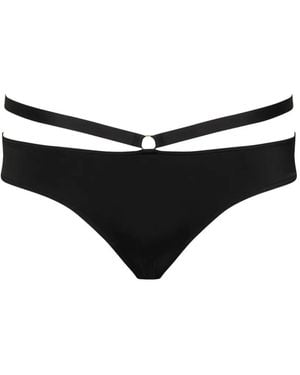 Maison Close Fatale Tanga Bikini Bottom - Black