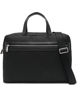 Calvin Klein Pochette D'Ordinateur À Fermeture Zippée - Noir